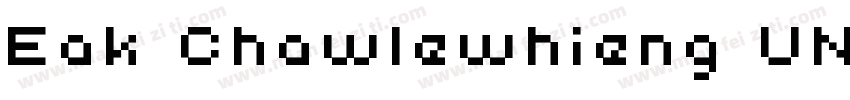 Eak Chawlewhieng UNI字体转换
